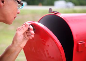 Checking for mail from USCIS