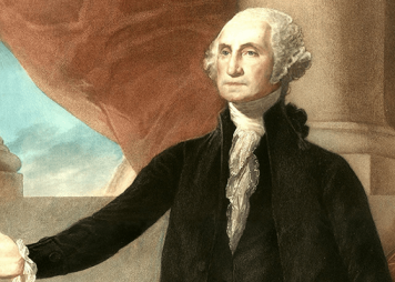 Retrato en color de George Washington