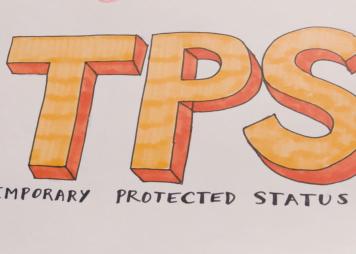 Letrero hecho a mano del significado de la sigla TPS