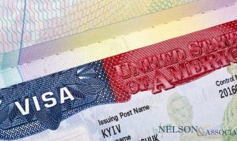 foto a color de un documento de visa