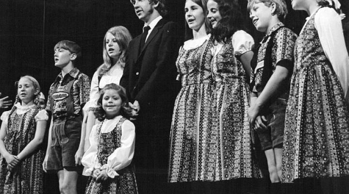 The Von Trapp family rehearses for performance at the Salzburg music festival